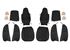 Triumph TR6 Vinyl Seat Cover Kit for 2 Seats and Head Rests - Black - RR1217BLACK